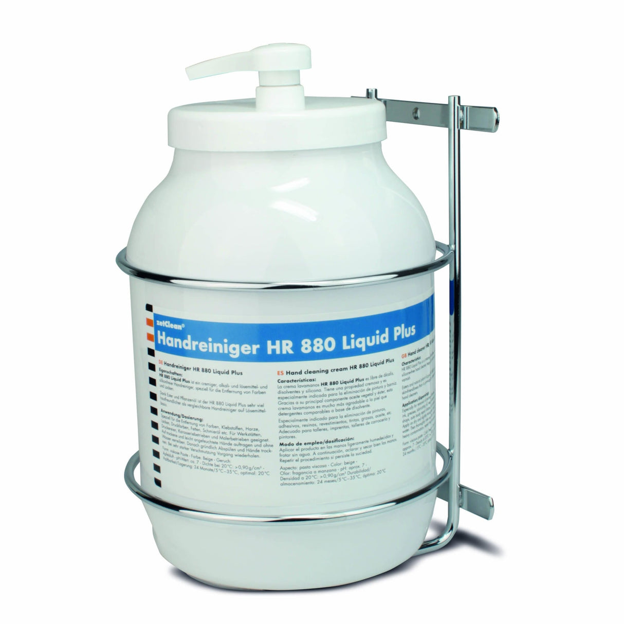 ZVG Wandhalter für Handreiniger 880 Liquid Plus, aus Edelstahl, für die 3-Liter-Kanne – Ansicht 2