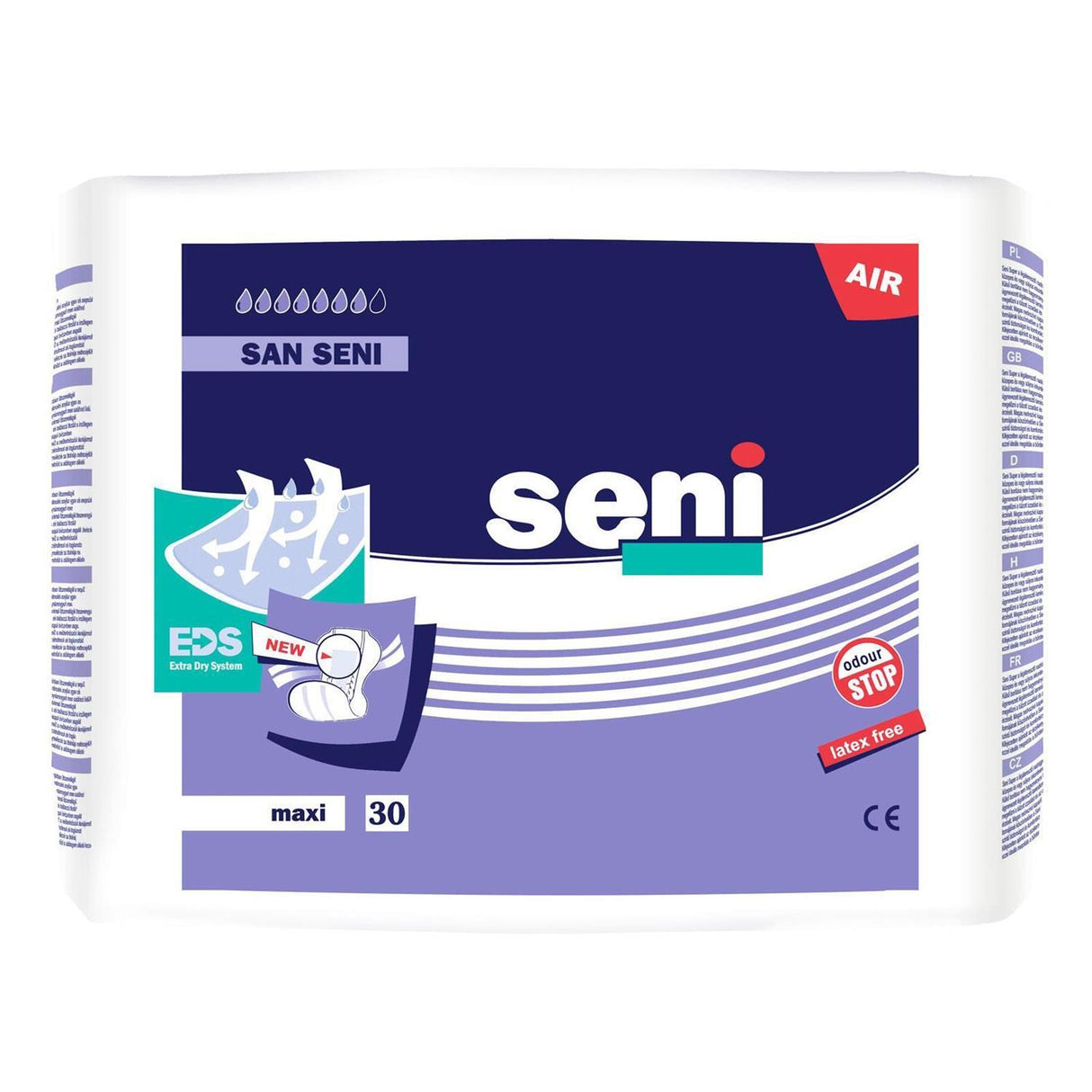 TZMO San Seni Basic Inkontinenzvorlagen 30 Stück Maxi