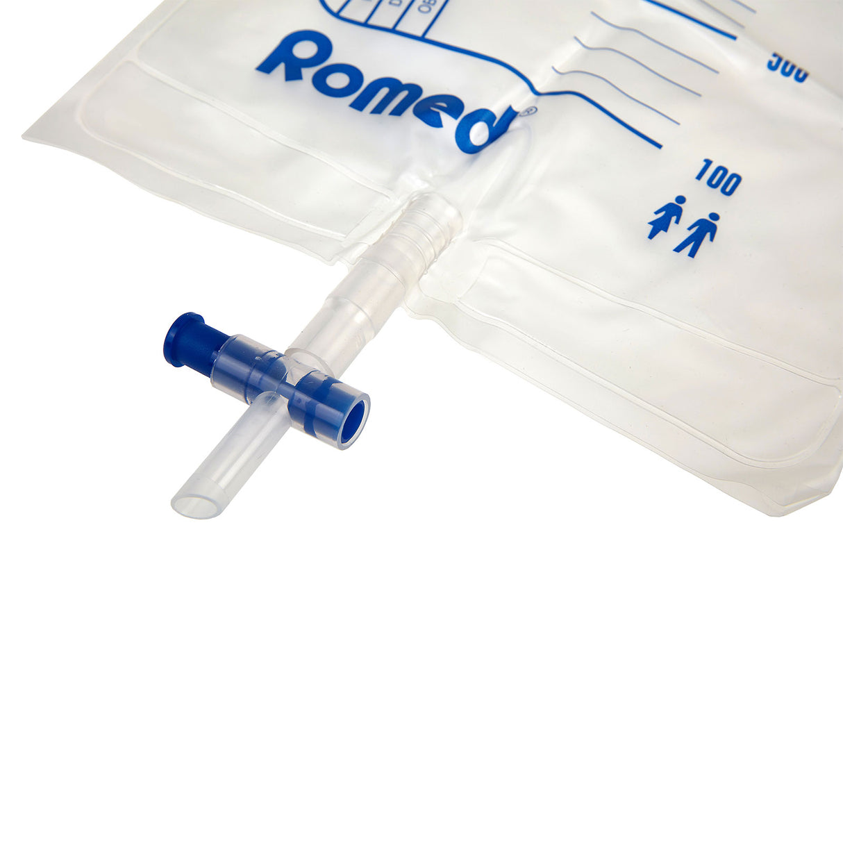 Romed Urinbeutel 2 Liter steril mit Ventil und T-Ablasshahn 10 Stück