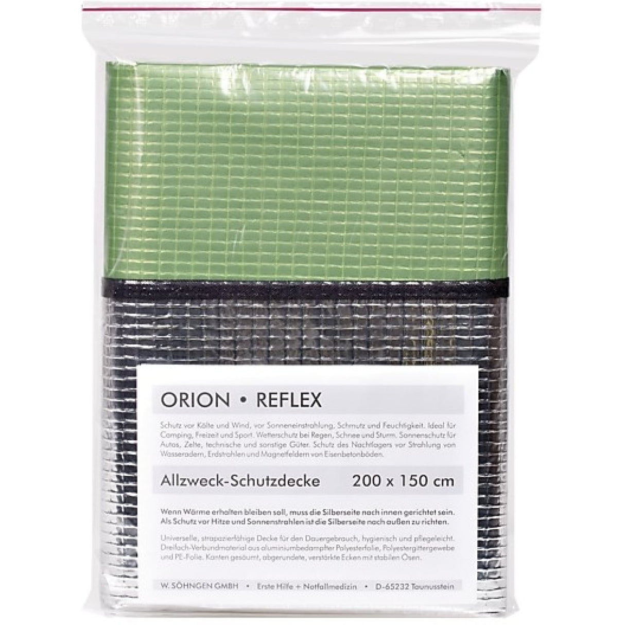 Söhngen Orion-Reflex Allzweck-Schutzdecke, reflektierend und mit Ösen verstärkt
