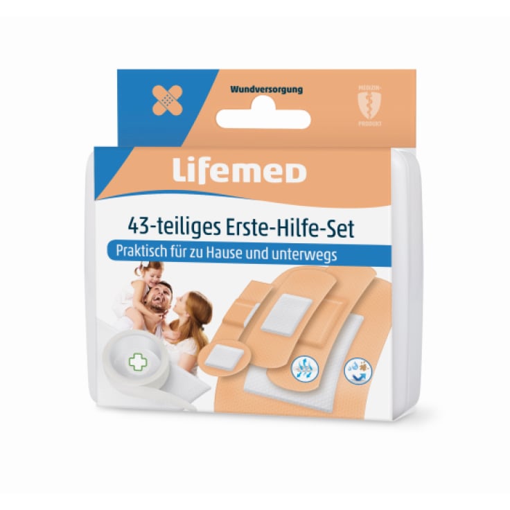 Lifemed Erste Hilfe Set Notfallversorgung - 43-teilig