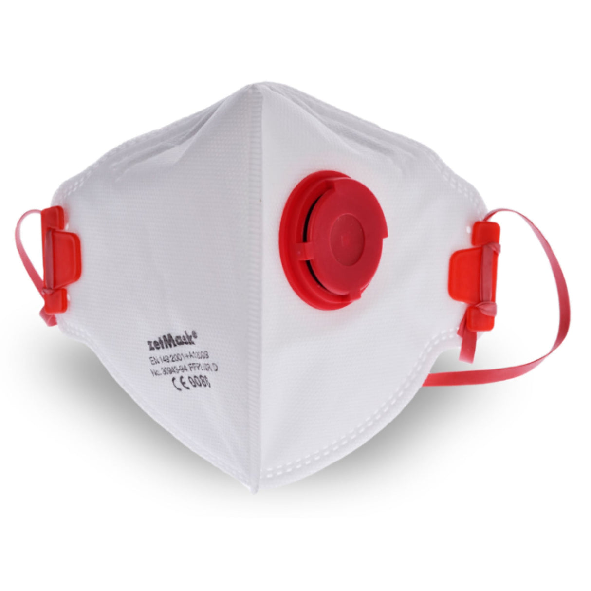 zetMask FFP2 Feinstaubfiltermaske mit Ausatemventil, flach faltbar mit Nasenpolster