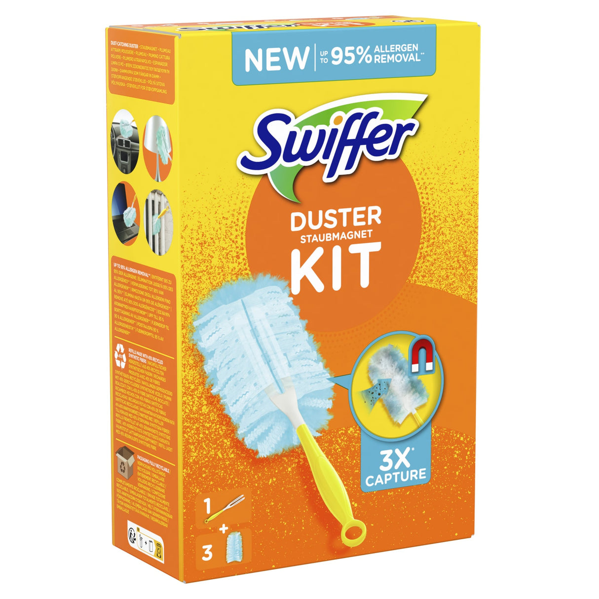 Swiffer Duster Kit Staubmagnet, Staubwedel mit Staubfang-Technologie – Ansicht 3