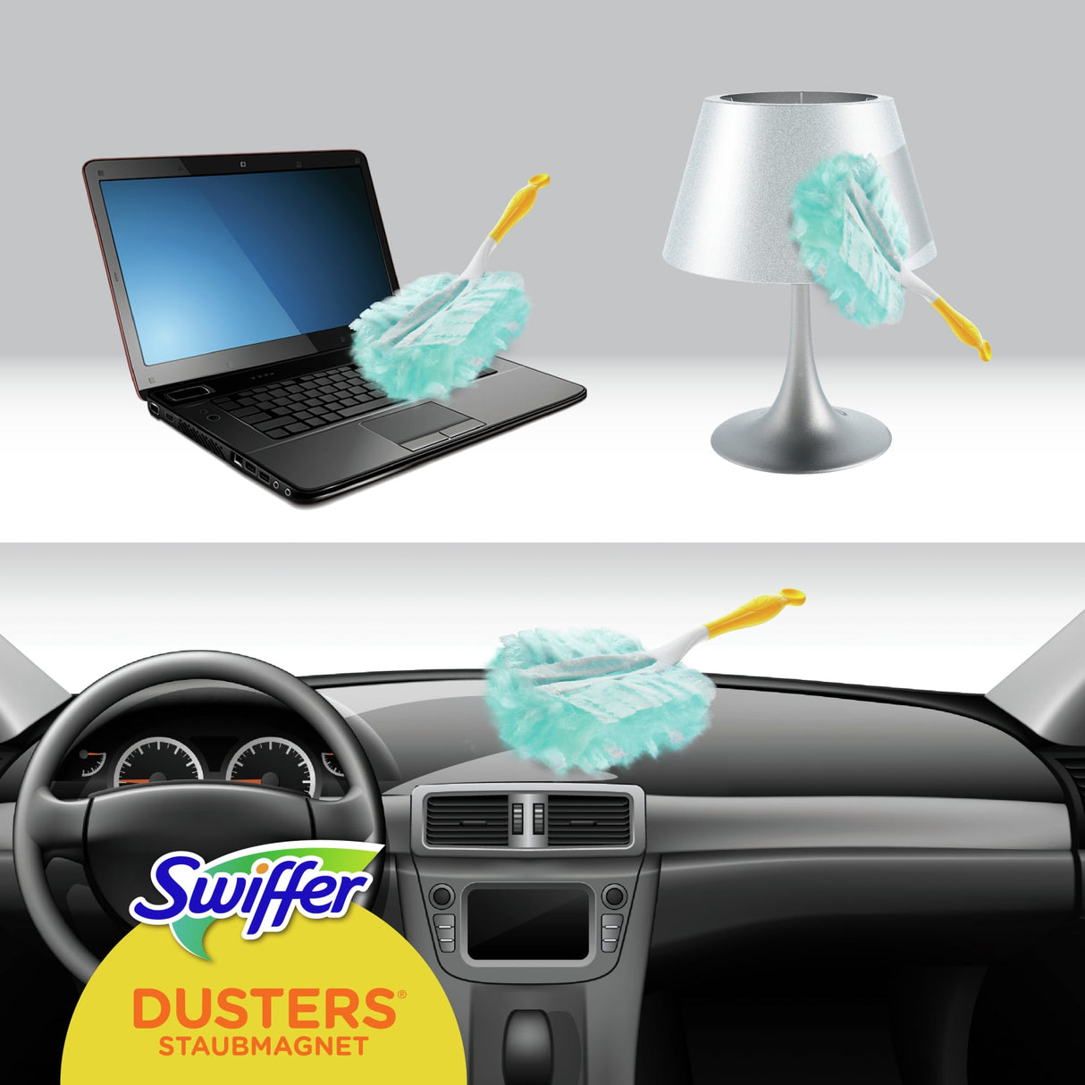 Swiffer Duster Kit Staubmagnet, Staubwedel mit Staubfang-Technologie – Ansicht 8