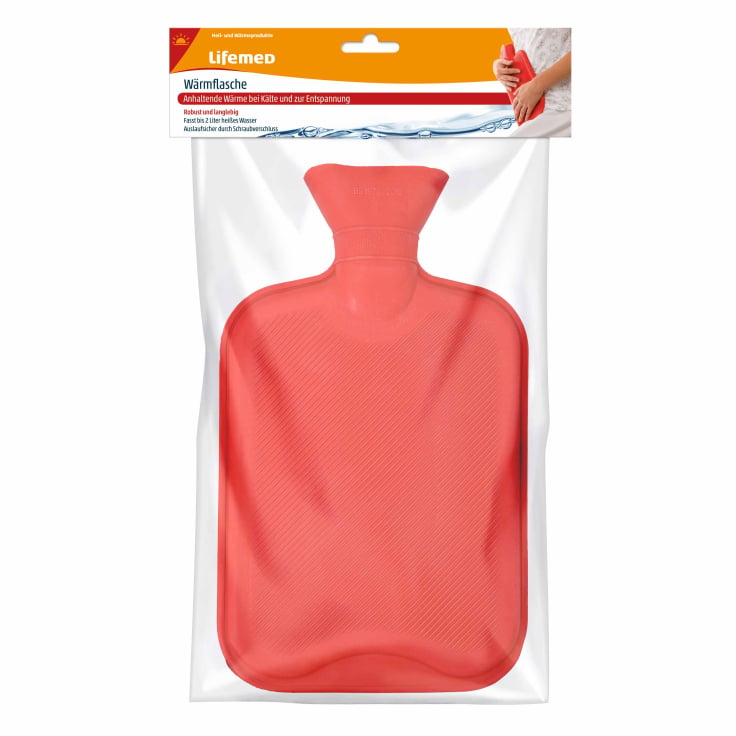 Lifemed Wärmeflasche wohltuende Wärme Entspannung - 2 Liter