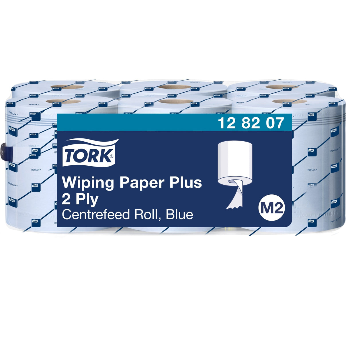 Tork Starke Mehrzweck-Papierwischtücher M2, 2-lagig, blau