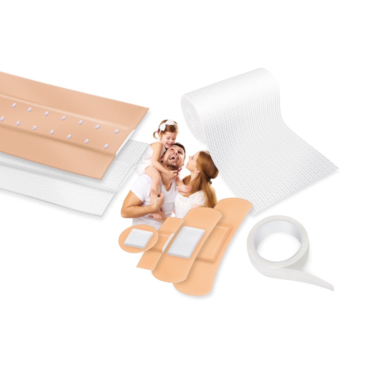 Lifemed Pflaster, Mullbinde & Heftpflaster Wundversorgung 64-teilig