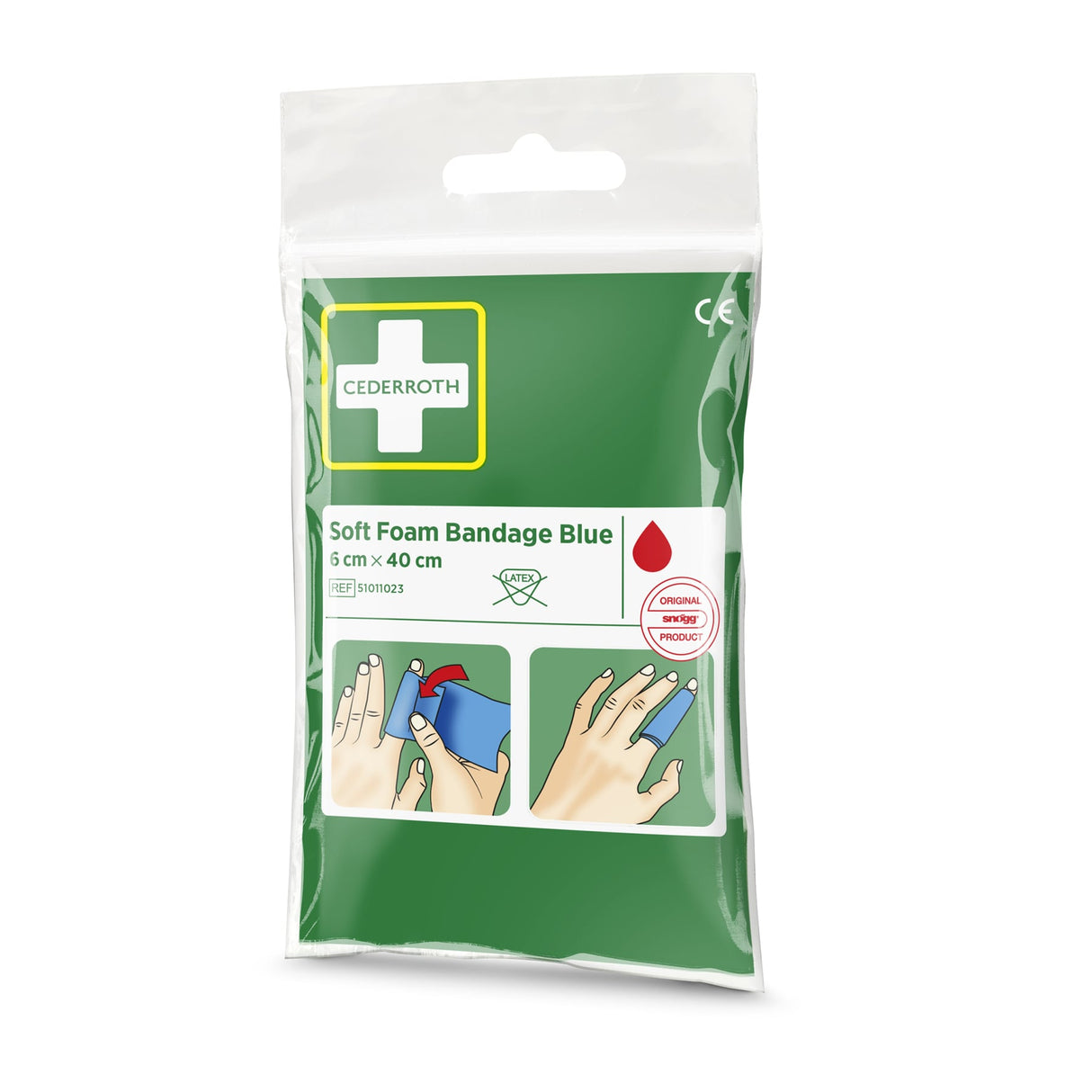 Cederroth Fingerverband Soft Foam Pocket Size, 6 cm x 40 cm – Ansicht 4
