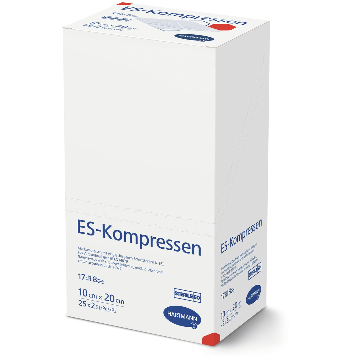 HARTMANN ES-Kompresse 10 x 20 cm, steril nach EN 14079 – Karton 25 x 2 Stück