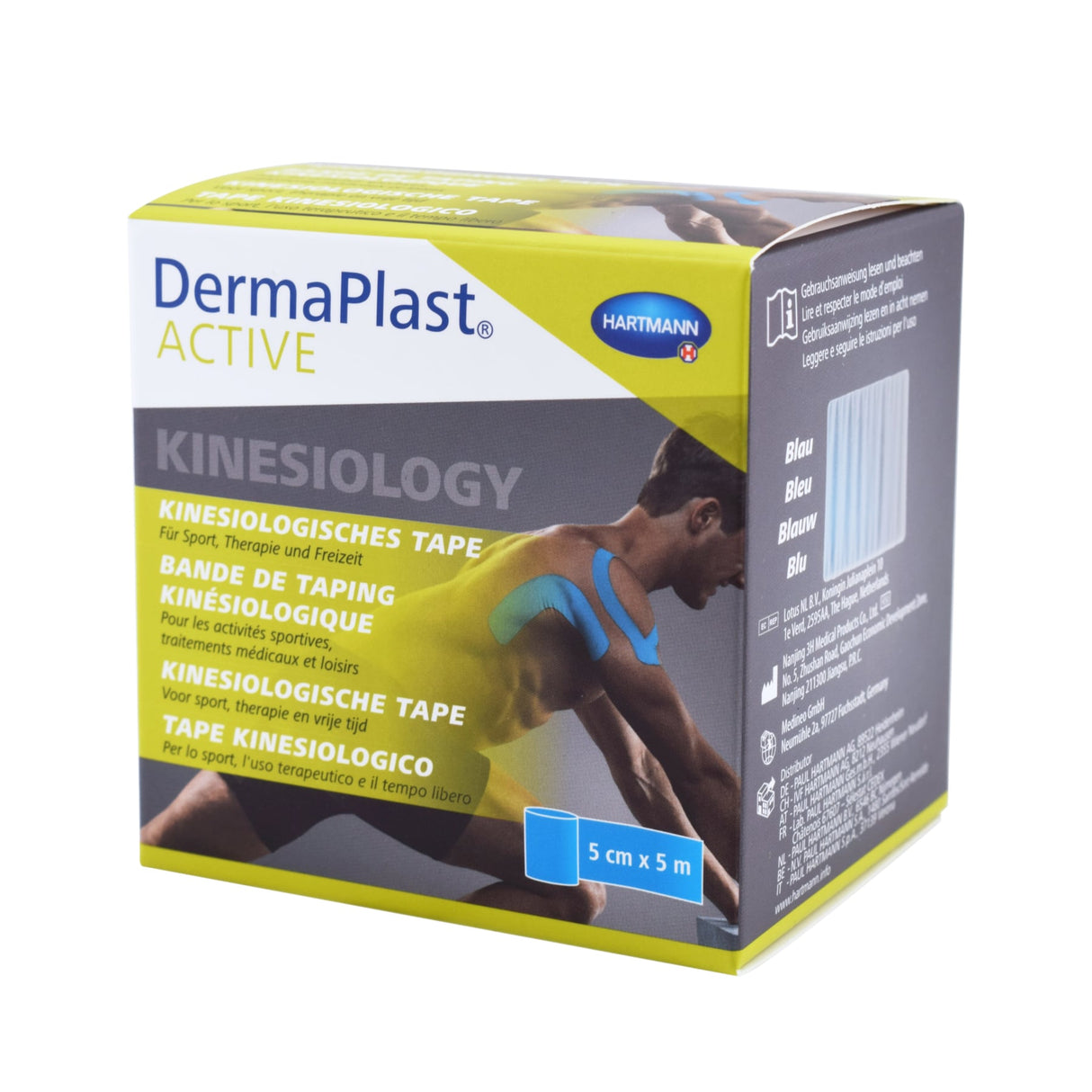 DermaPlast ACTIVE Kinesiology Tape 5 cm x 5 m, Farbe blau