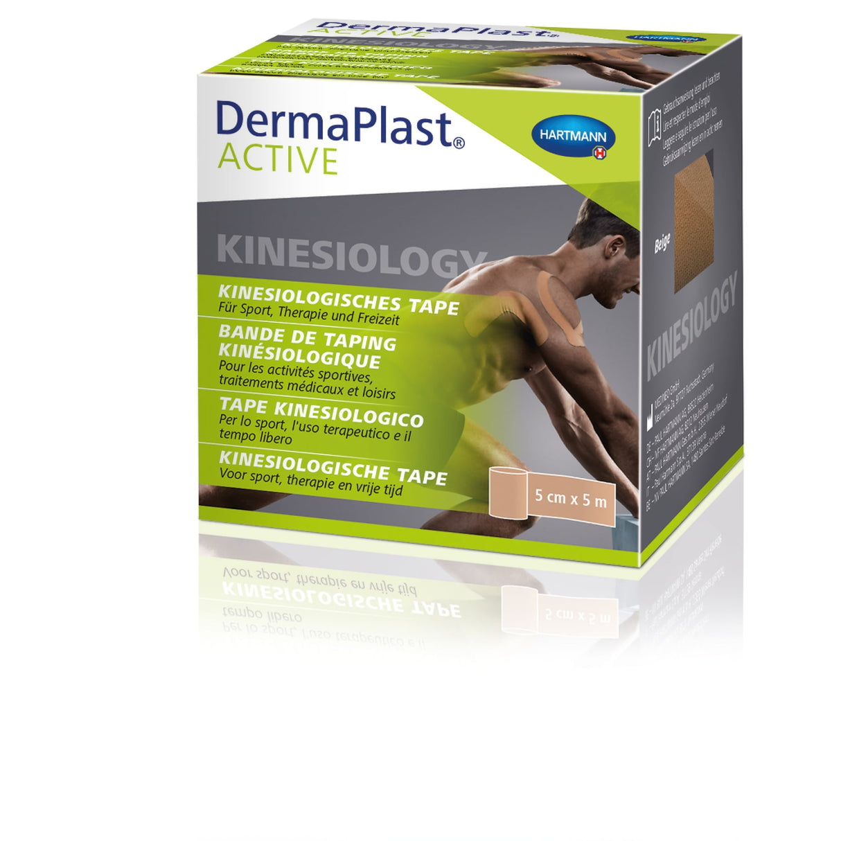 DermaPlast ACTIVE Kinesiology Tape 5 cm x 5 m, Farbe nude