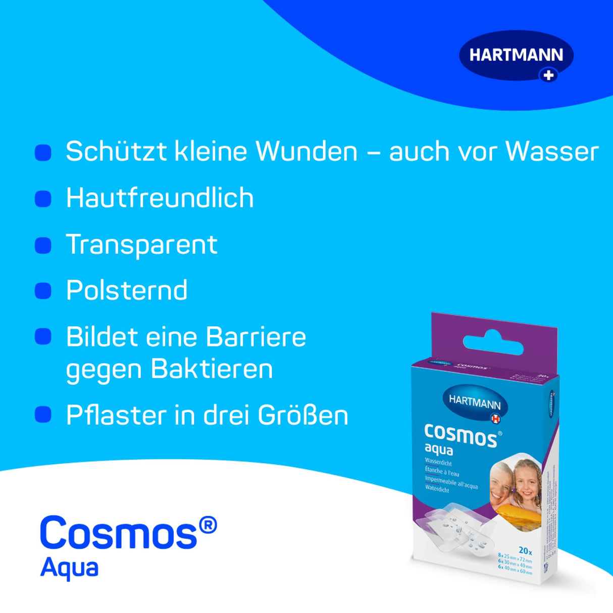 Hartmann Cosmos Aqua Wundpflaster, wasserdicht – Ansicht 2