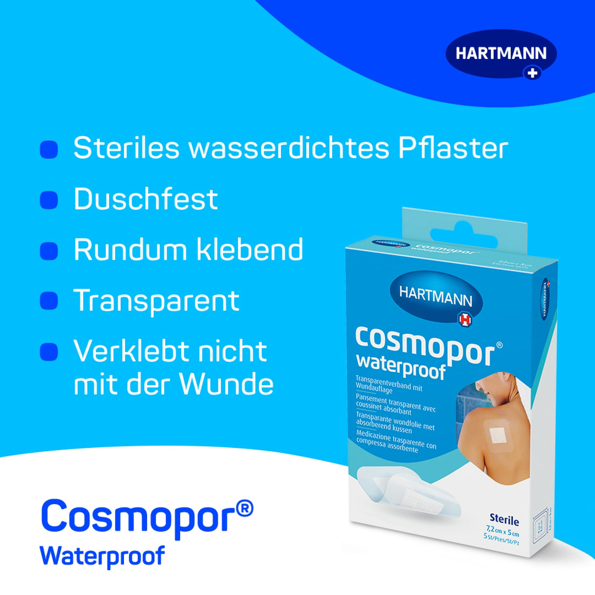 Hartmann Cosmopor Waterproof Wundverband, wasserdicht – Ansicht 2