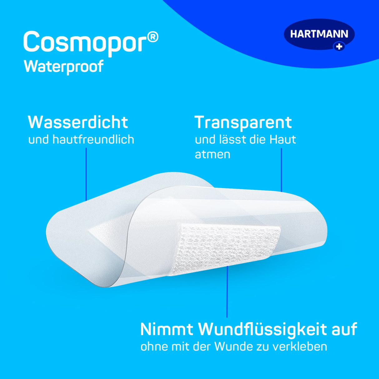 Hartmann Cosmopor Waterproof Wundverband, wasserdicht – Ansicht 3