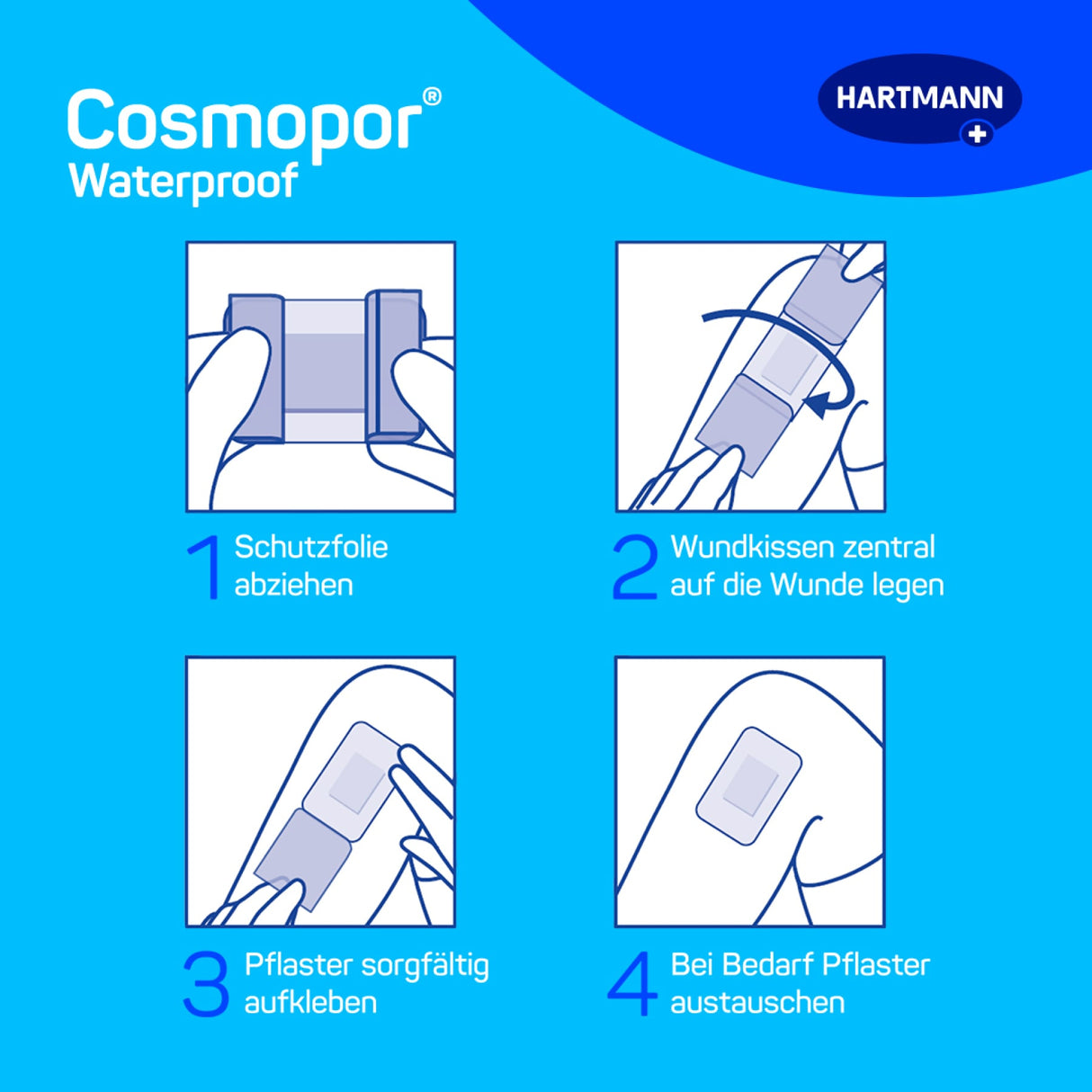 Hartmann Cosmopor Waterproof Wundverband, wasserdicht – Ansicht 4