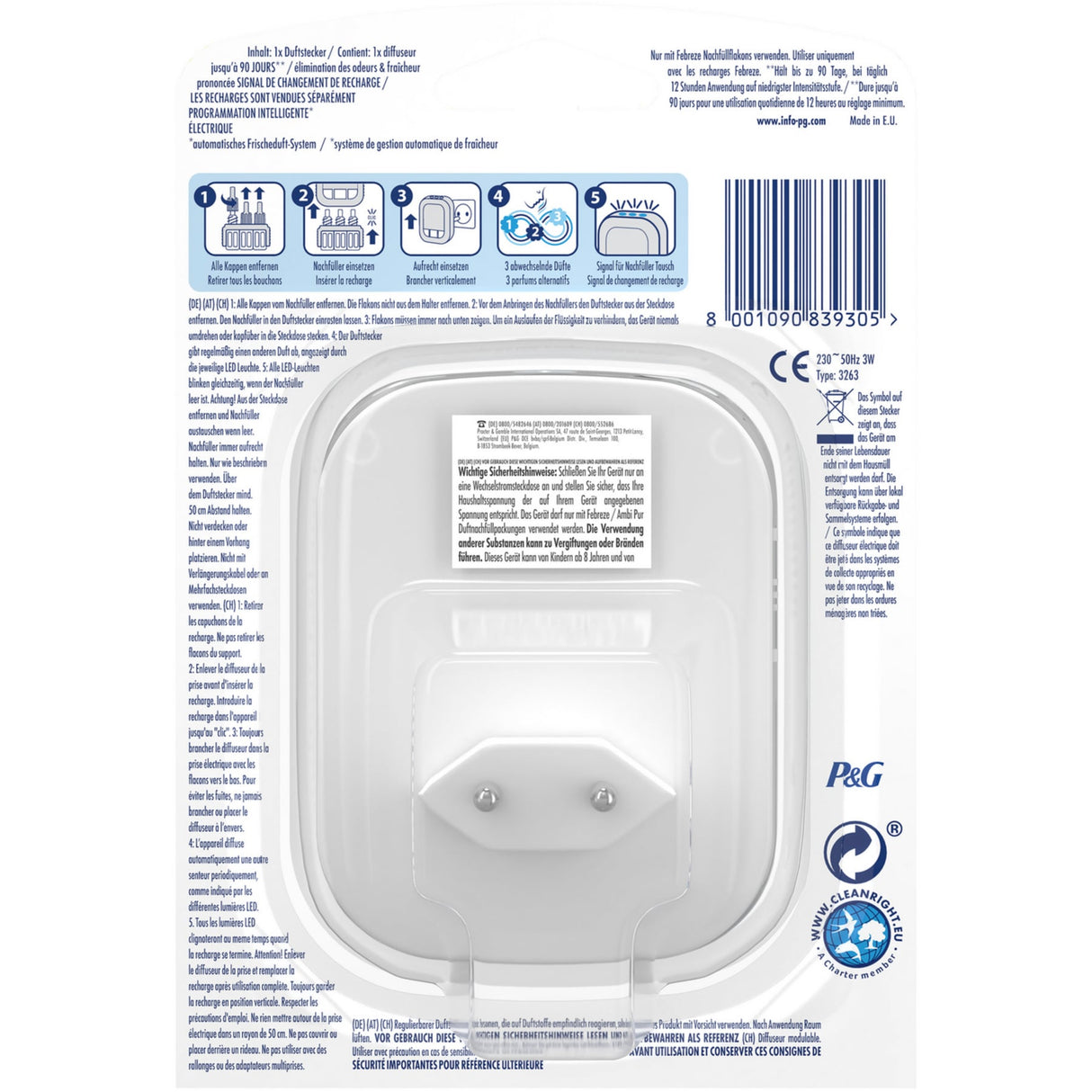 Febreze 3Volution Duftstecker mit automatischem Duftwechsel, ohne Nachfüller – Ansicht 2