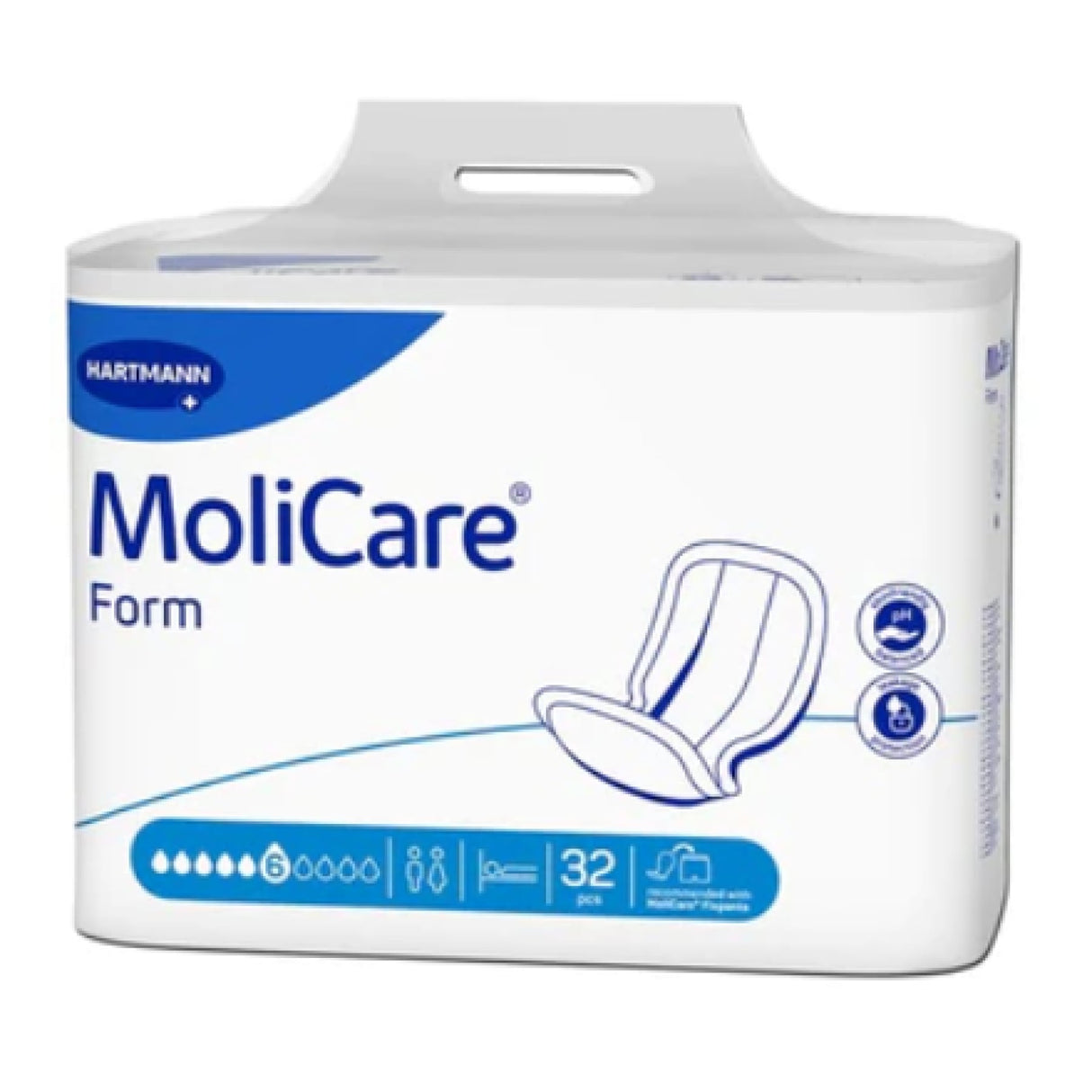 Hartmann MoliCare Form Inkontinenzvorlage, 6 Tropfen – Ansicht 1