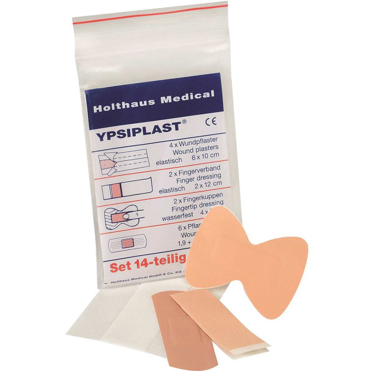 Holthaus Medical YPSIPLAST Pflasterset für DIN-Füllungen
