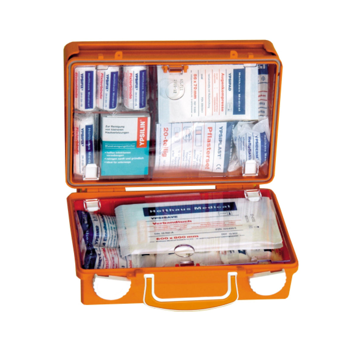 Holthaus Medical Erste-Hilfe-Koffer QUICK, orange, gefüllt, angelehnt an DIN 13157