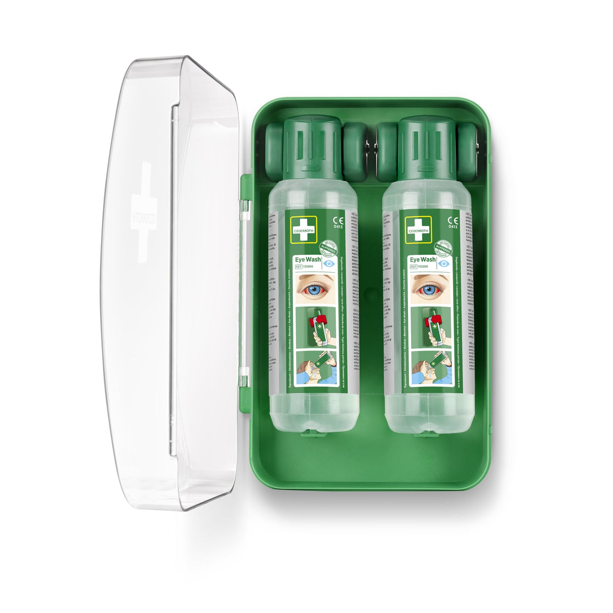 Cederroth Augendusche Wandhalter Eye-Wash-Cabinet mit Anleitungstafel – Ansicht 2