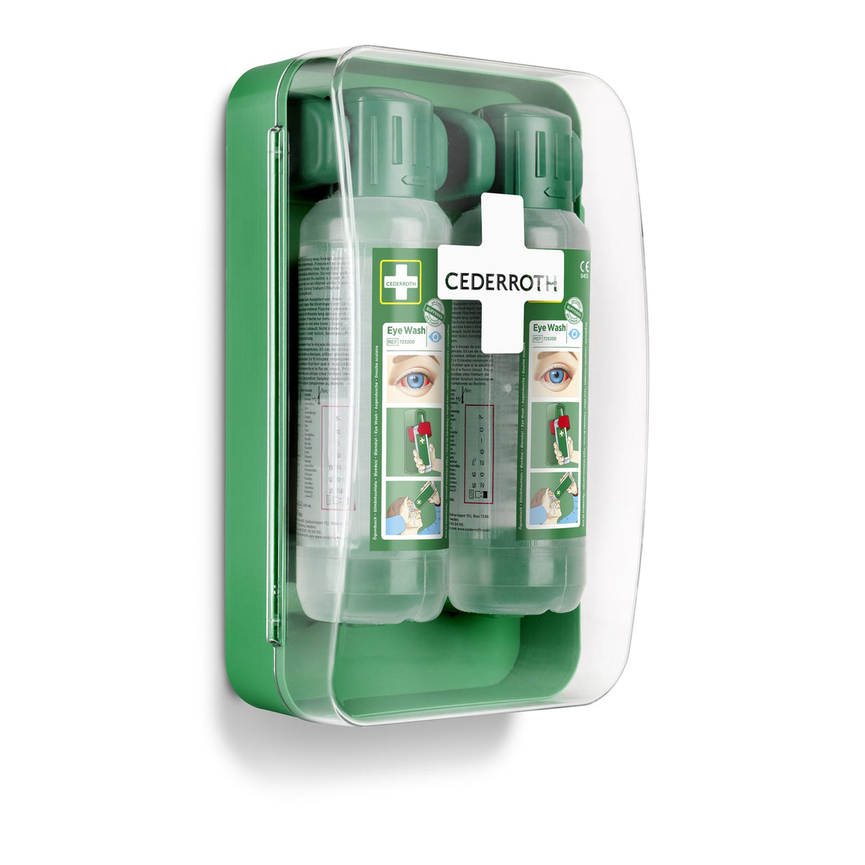 Cederroth Augendusche Wandhalter Eye-Wash-Cabinet mit Anleitungstafel – Ansicht 4