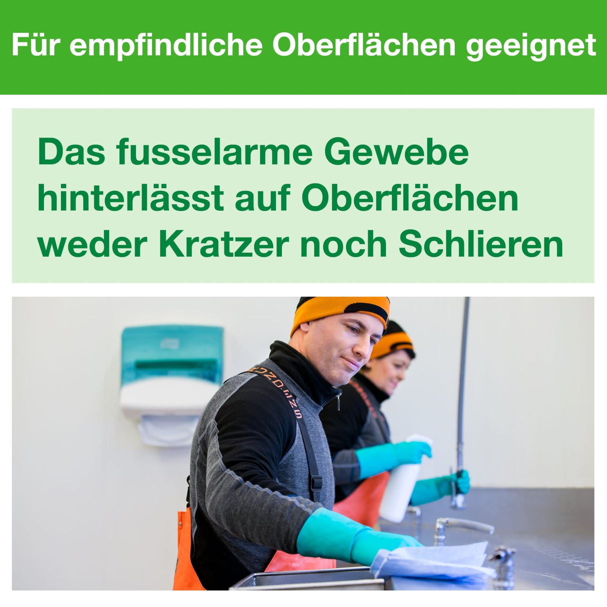 Tork Reinigungstücher W4, langlebig, 1-lagig, fusselarm – Ansicht 6