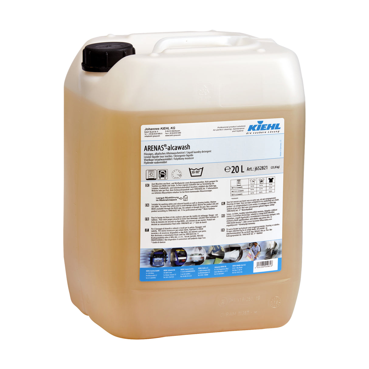 Kiehl Arenas Alcawash Vollwaschmittel, Konzentrat – 20 Liter - Kanister