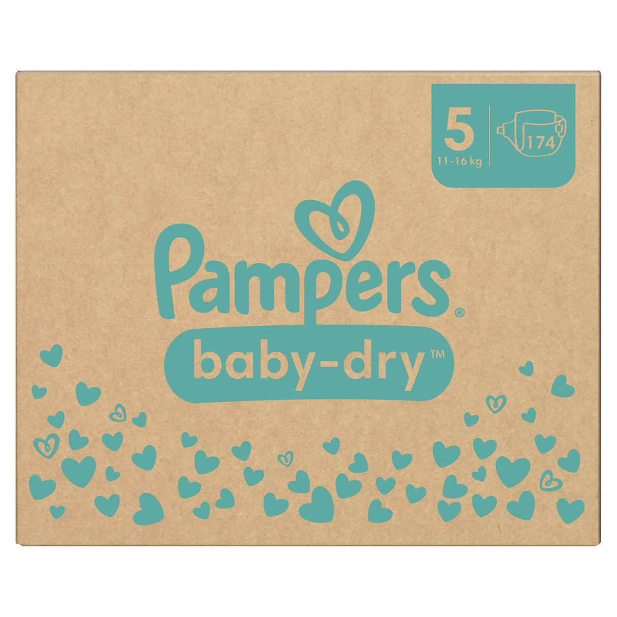 Pampers Baby Dry Windeln Größe 5 Junior, 11-16 kg – Stop-&-Schutz-Täschchen – Ansicht 7