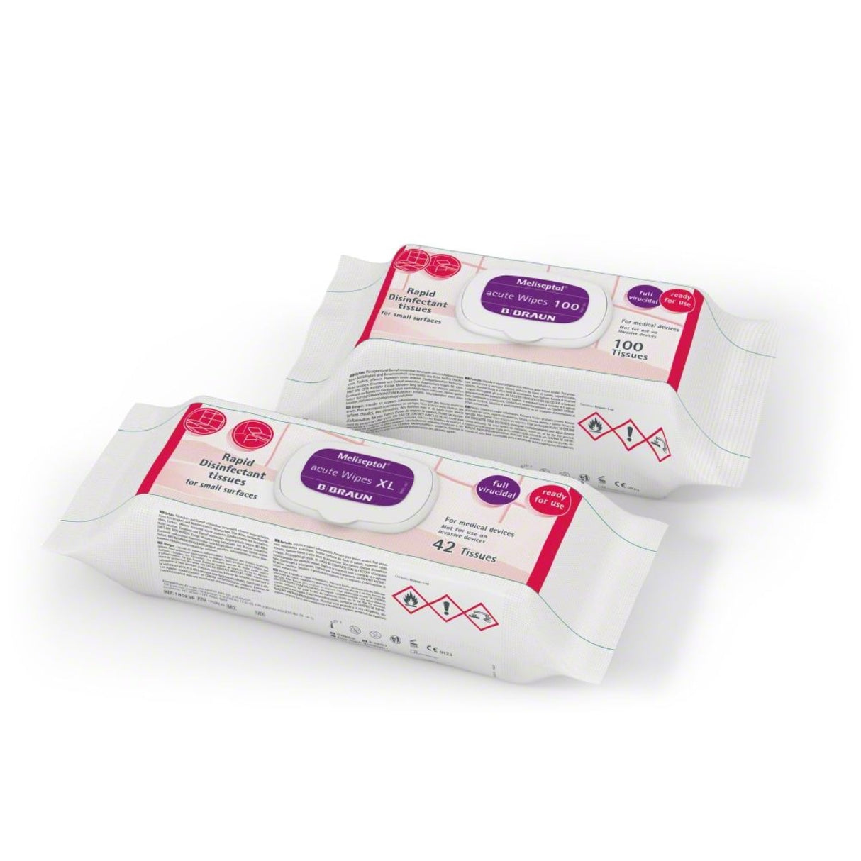 B. Braun Meliseptol acute Wipes Flowpack Desinfektionstücher – Ansicht 2