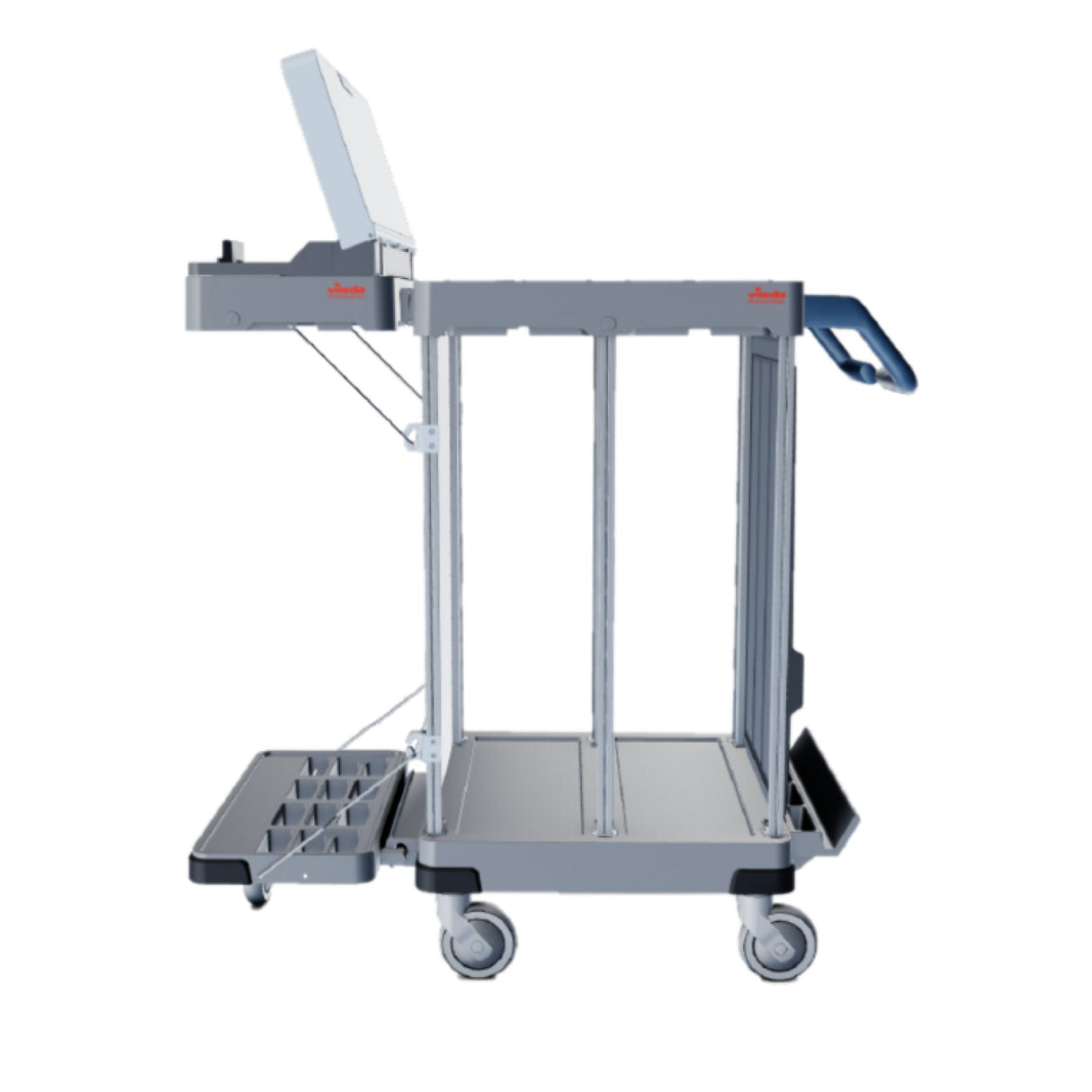 Vileda Professional Origo 2 CX Wäschesammler – vielseitig, mit abklappbarem Abfallbereich – Ansicht 2