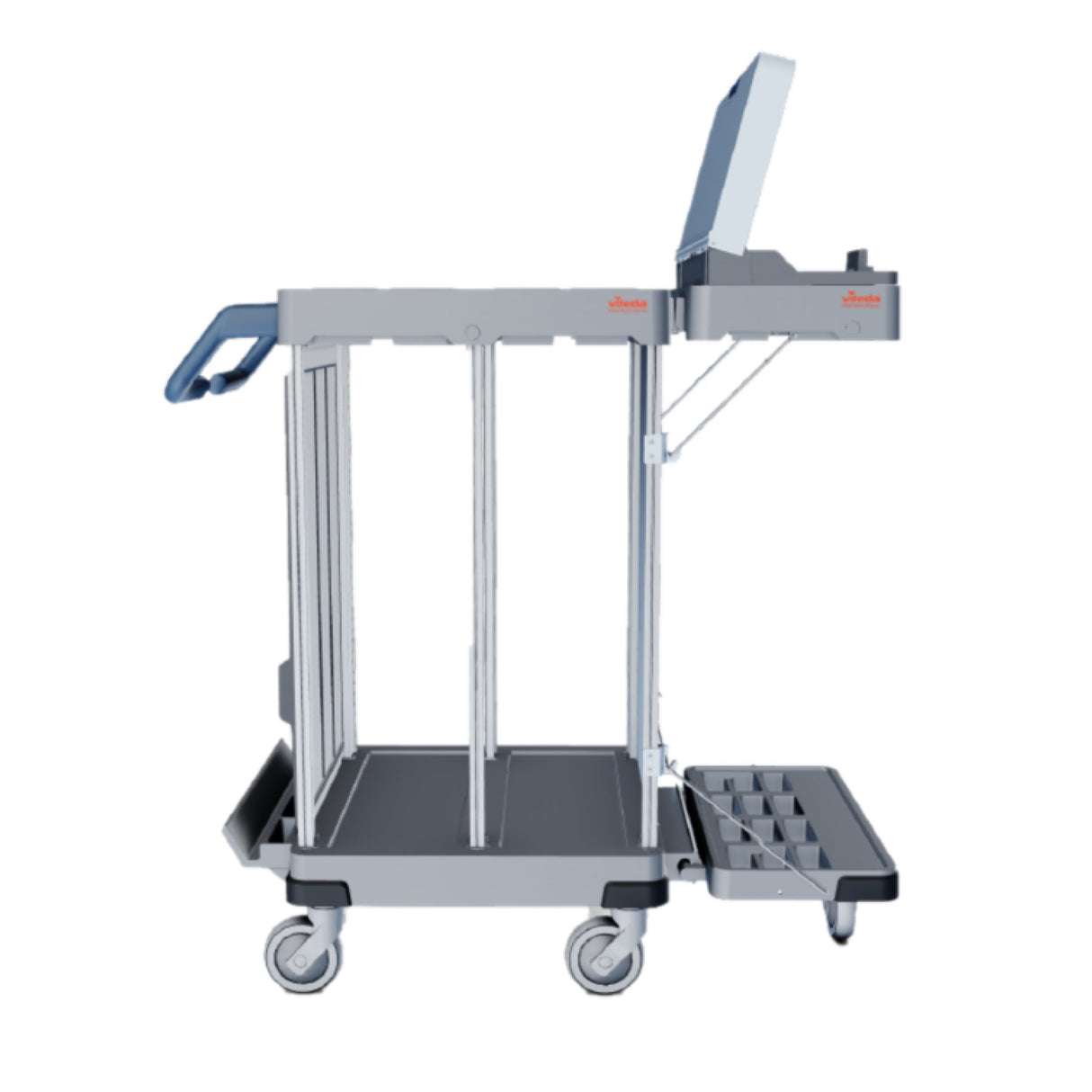 Vileda Professional Origo 2 CX Wäschesammler – vielseitig, mit abklappbarem Abfallbereich – Ansicht 4