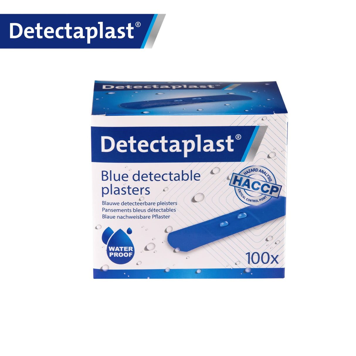 Detectaplast Universal Pflaster, blau – detektierbar, wasser- und schmutzabweisend – Ansicht 2