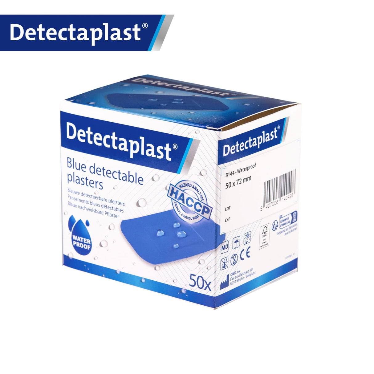 Detectaplast Universal Pflaster, blau – detektierbar, wasser- und schmutzabweisend – Ansicht 24
