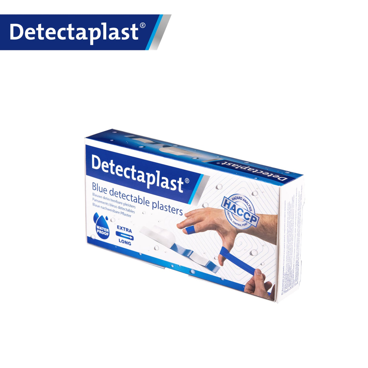 Detectaplast Universal Pflaster, blau – detektierbar, wasser- und schmutzabweisend – Ansicht 30
