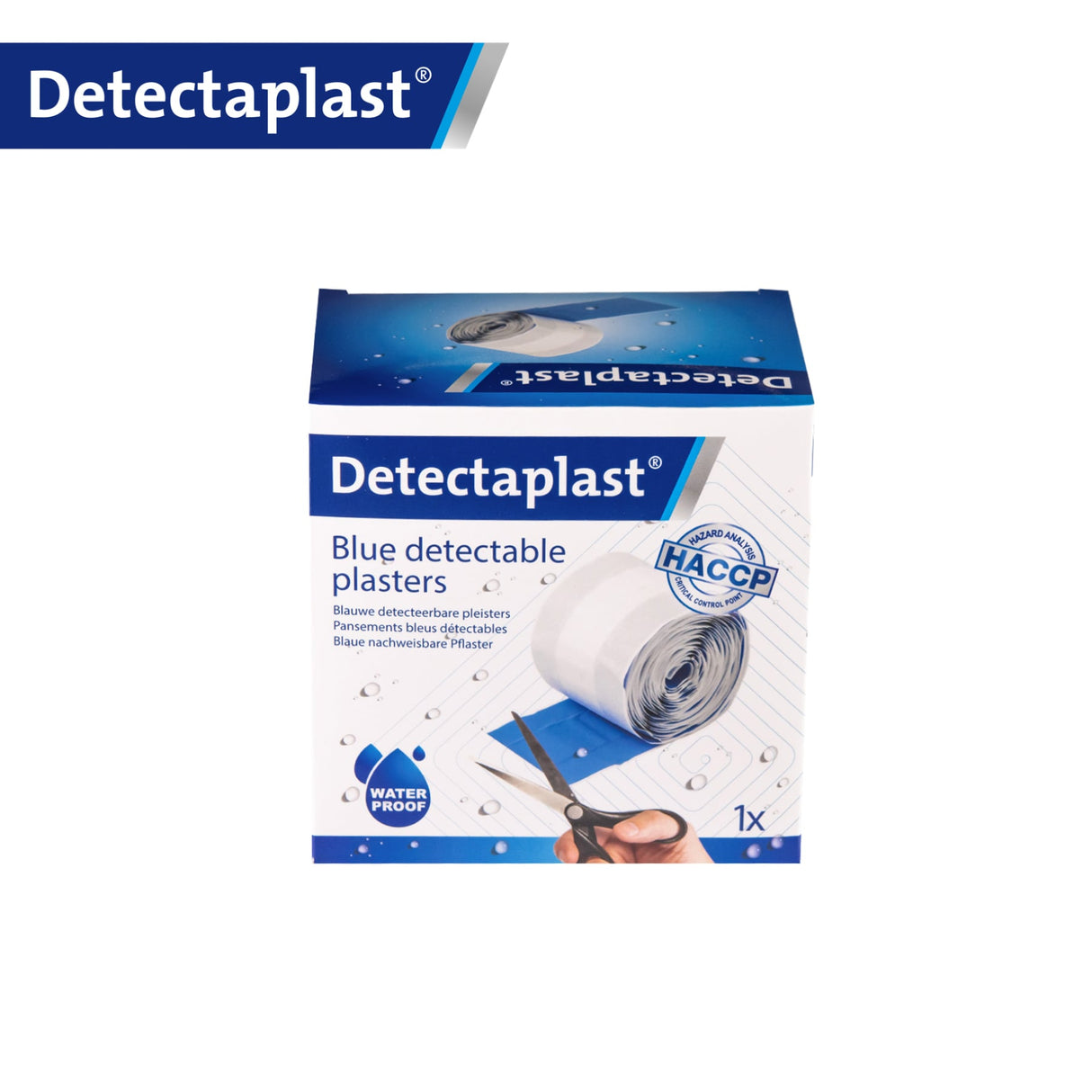 Detectaplast Universal Pflasterrolle, blau – PE-Material, metalldetektierbar, wasserfest – Ansicht 11