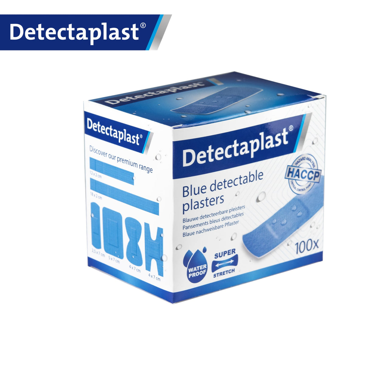 Detectaplast Premium Pflaster, blau – elastisch, detektierbar und wasserabweisend – Ansicht 3