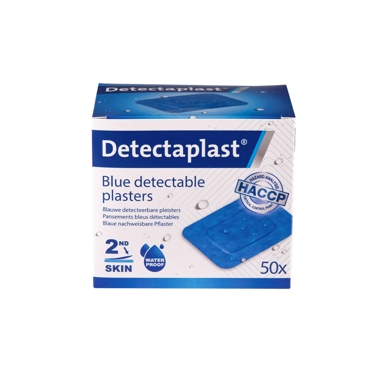 Detectaplast zweite Haut Pflaster, blau – hautnah elastisch und detektierbar