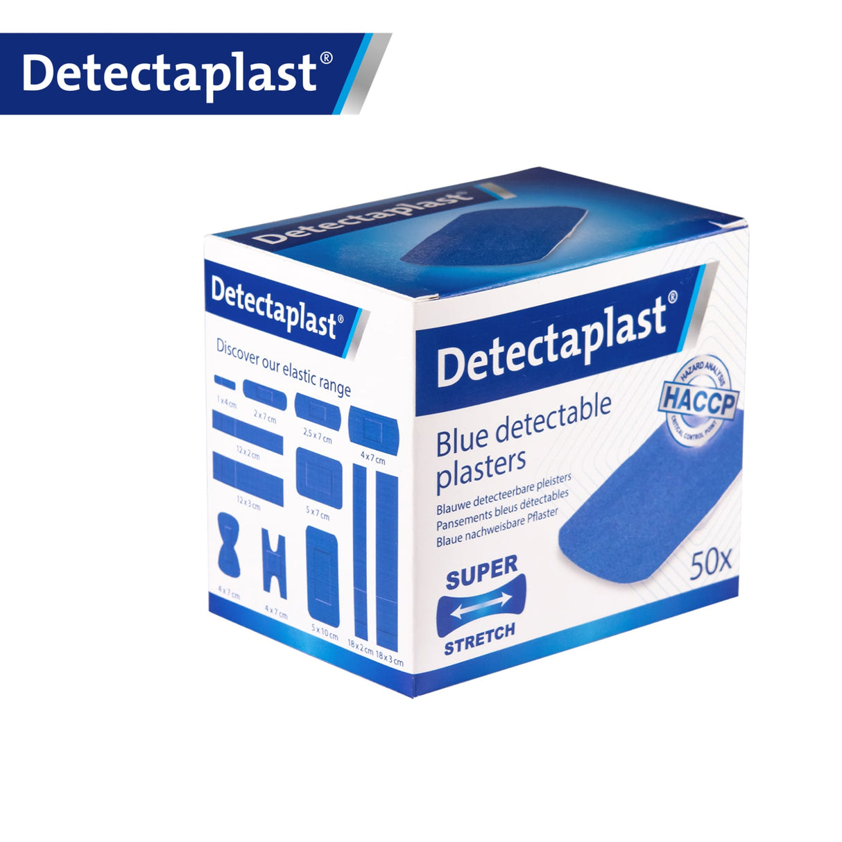 Detectaplast Elastic Pflaster, blau – textilelastisch und detektierbar – Ansicht 20