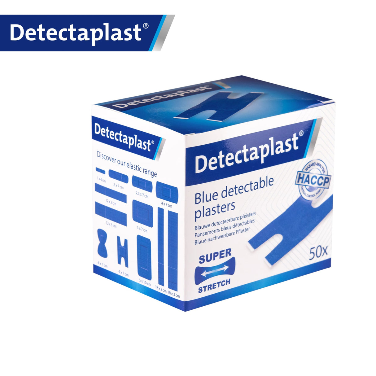 Detectaplast Elastic Pflaster, blau – textilelastisch und detektierbar – Ansicht 30