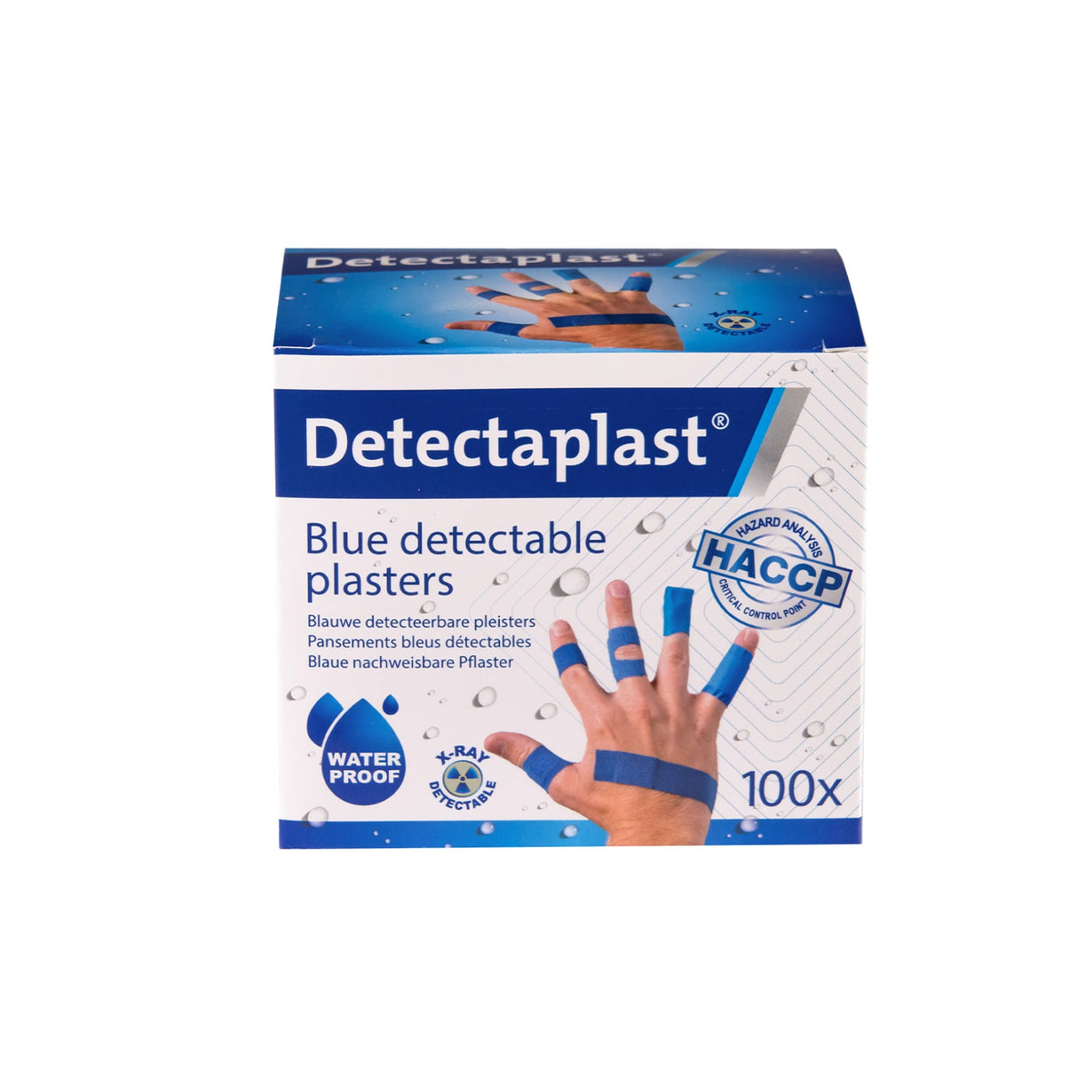 Detectaplast Universal X-Ray Pflaster, blau – detektierbar und röntgenfähig