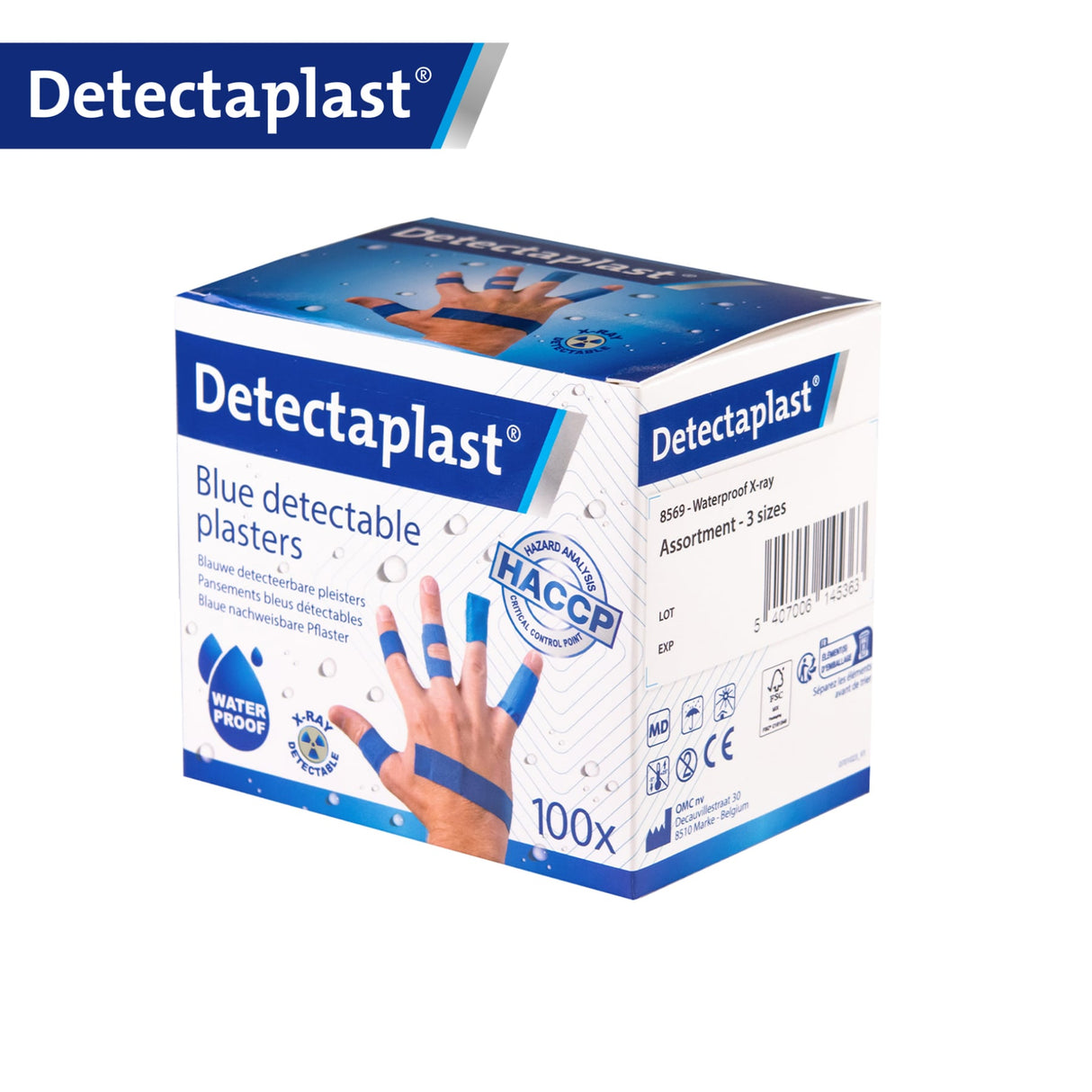 Detectaplast Universal X-Ray Pflaster, blau – detektierbar und röntgenfähig – Ansicht 3