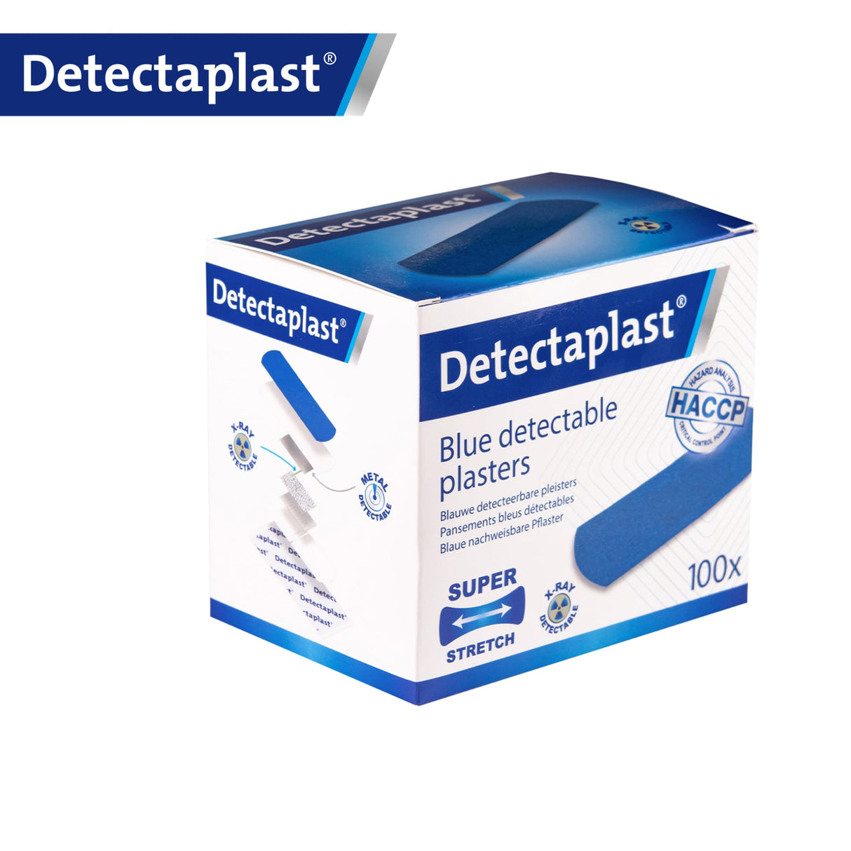 Detectaplast Elastic X-Ray Pflaster, blau – elastisch, detektierbar und röntgenfähig – Ansicht 4