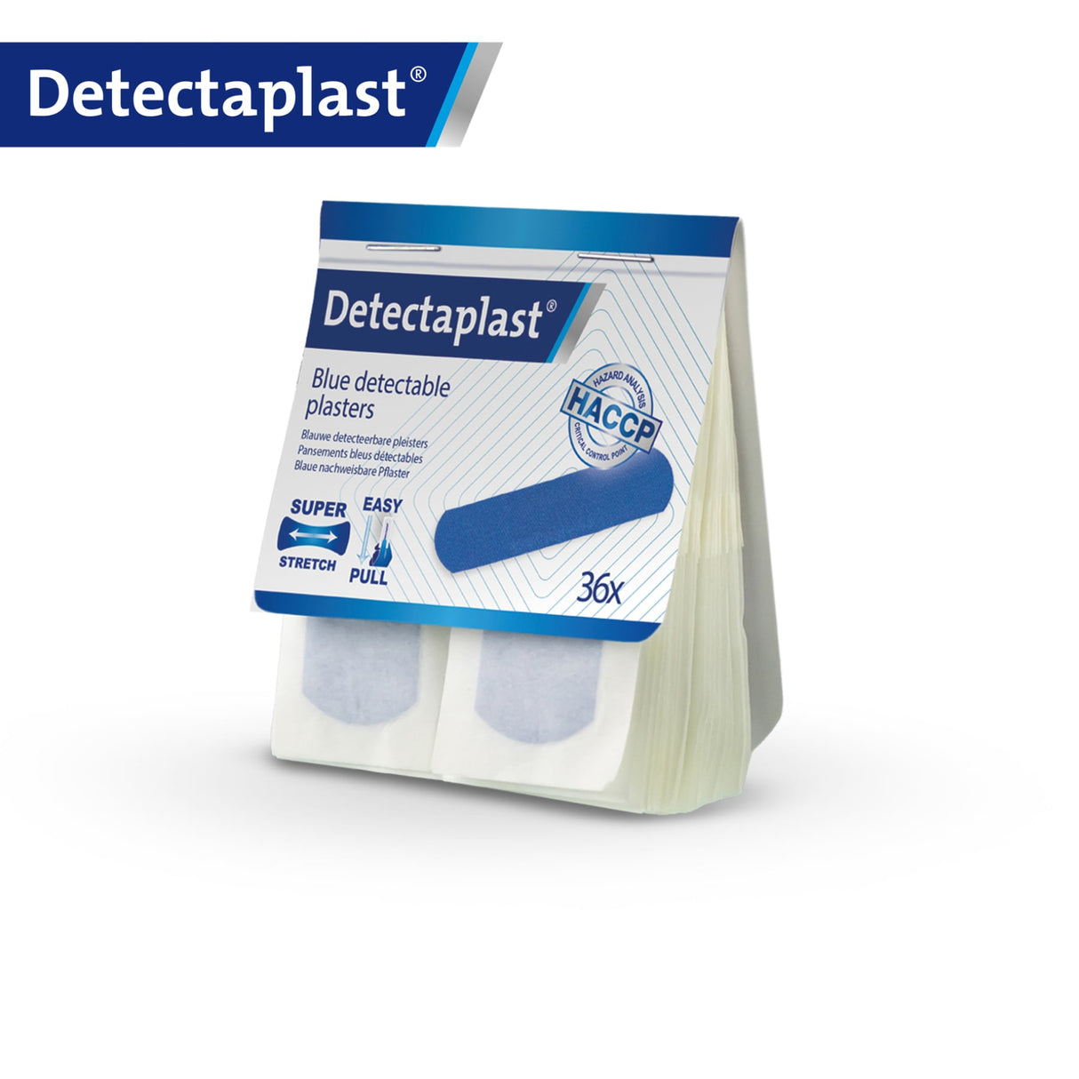 Detectaplast Tear & Wear Easy Pull Elastic Pflaster, blau – elastisch und detektierbar, für Spender – Ansicht 6