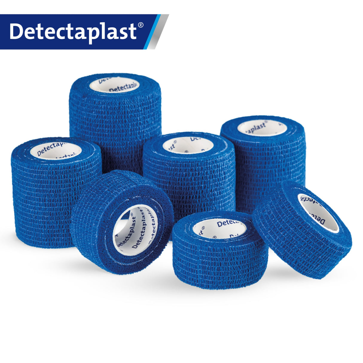 Detectaplast selbsthaftender Fixierverband, Polyester/Viskose – klebstofffrei, elastisch – Ansicht 14