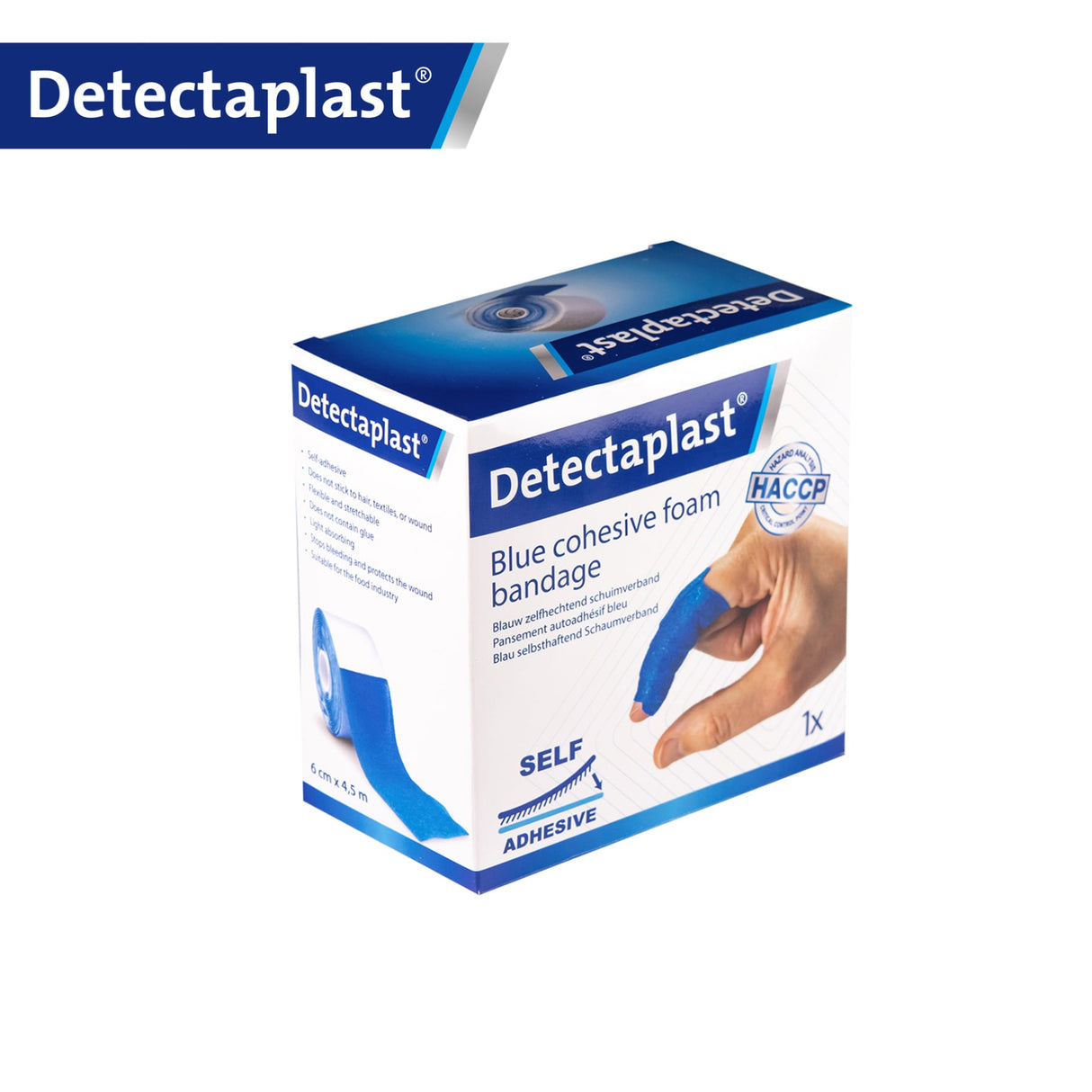 Detectaplast selbsthaftender Schaumverband, klebstofffrei – elastisch, HACCP-geeignet – Ansicht 21