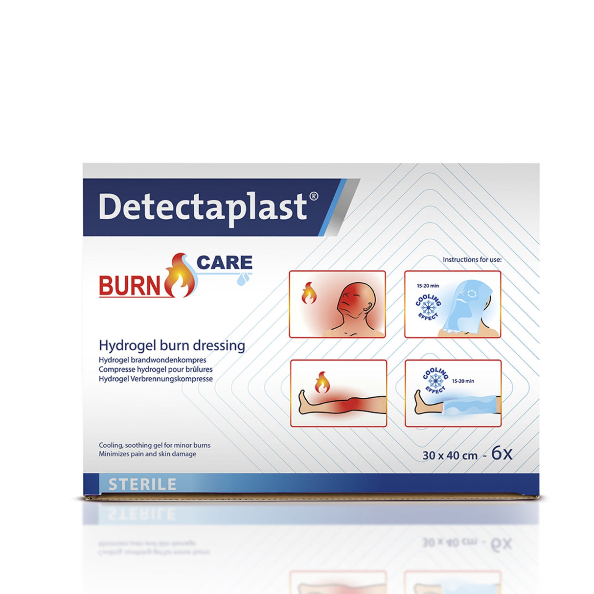 Detectaplast Burn Care Hydrogel-Verbrennungskompresse, steril – Ansicht 4