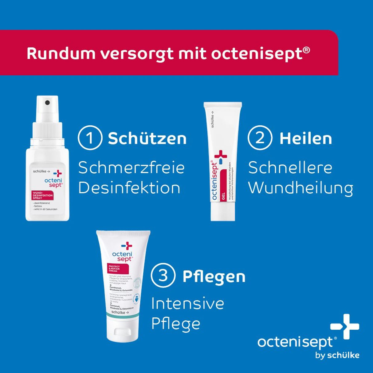 Schülke octenisept Wunddesinfektion, farblos – schnell und schmerzfrei – Ansicht 10