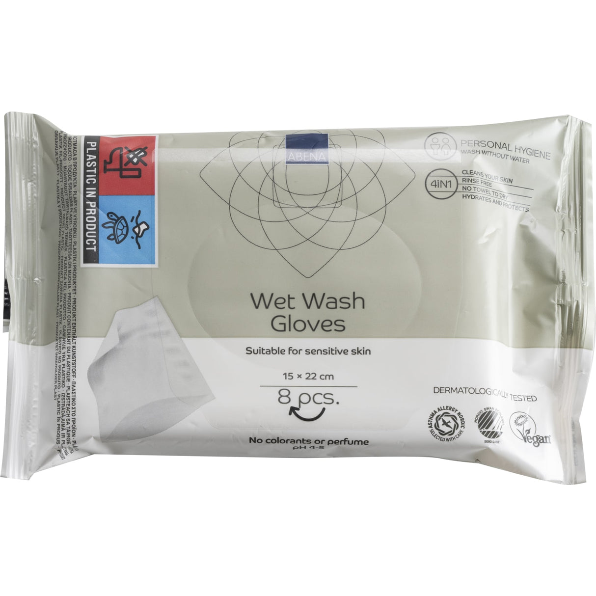 ABENA Einmal Waschhandschuhe, Waschen ohne Wasser, aufwärmbar