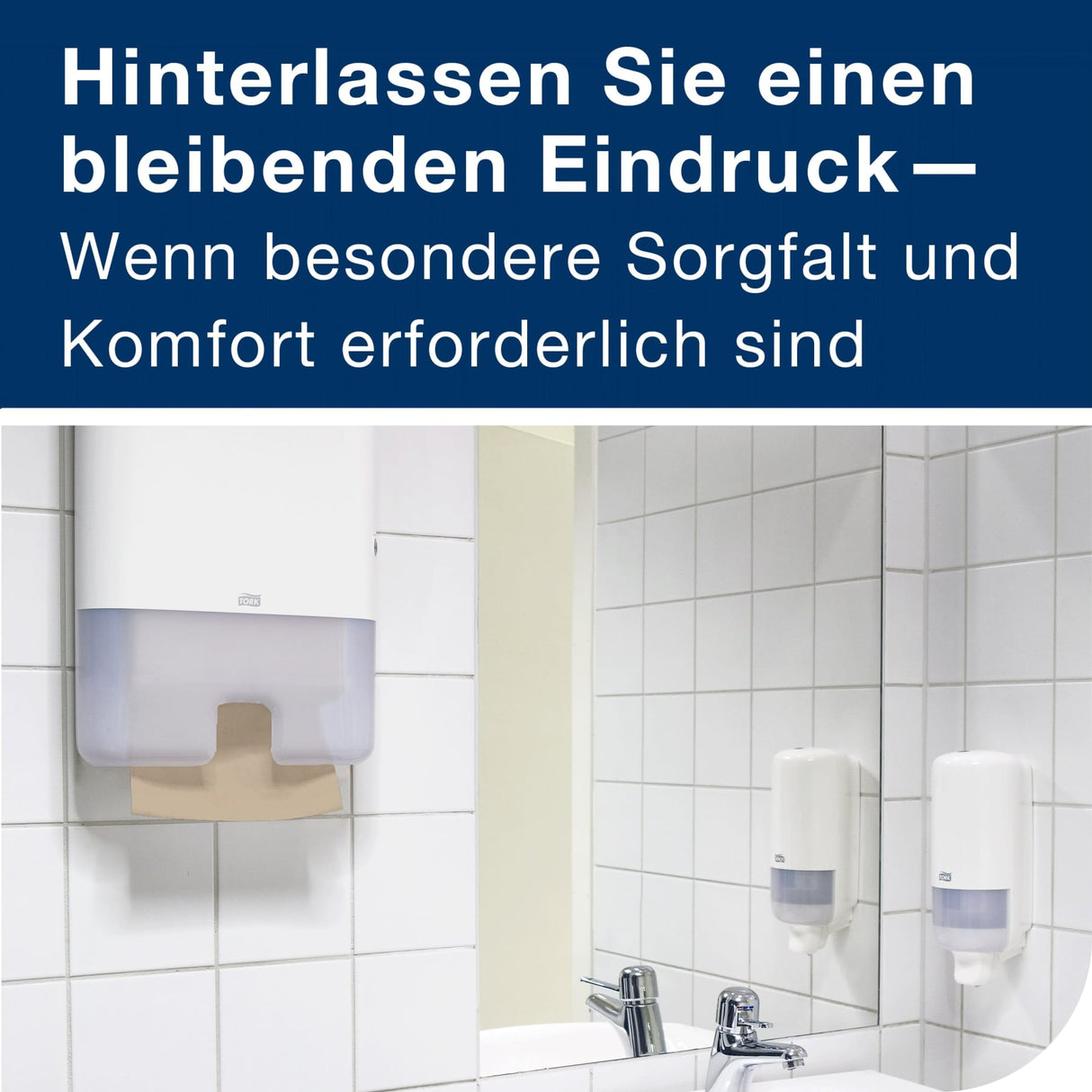 Tork Xpress Falthandtücher, 2-lagig, natur, H2 – 21,3 x 24 cm – Ansicht 2