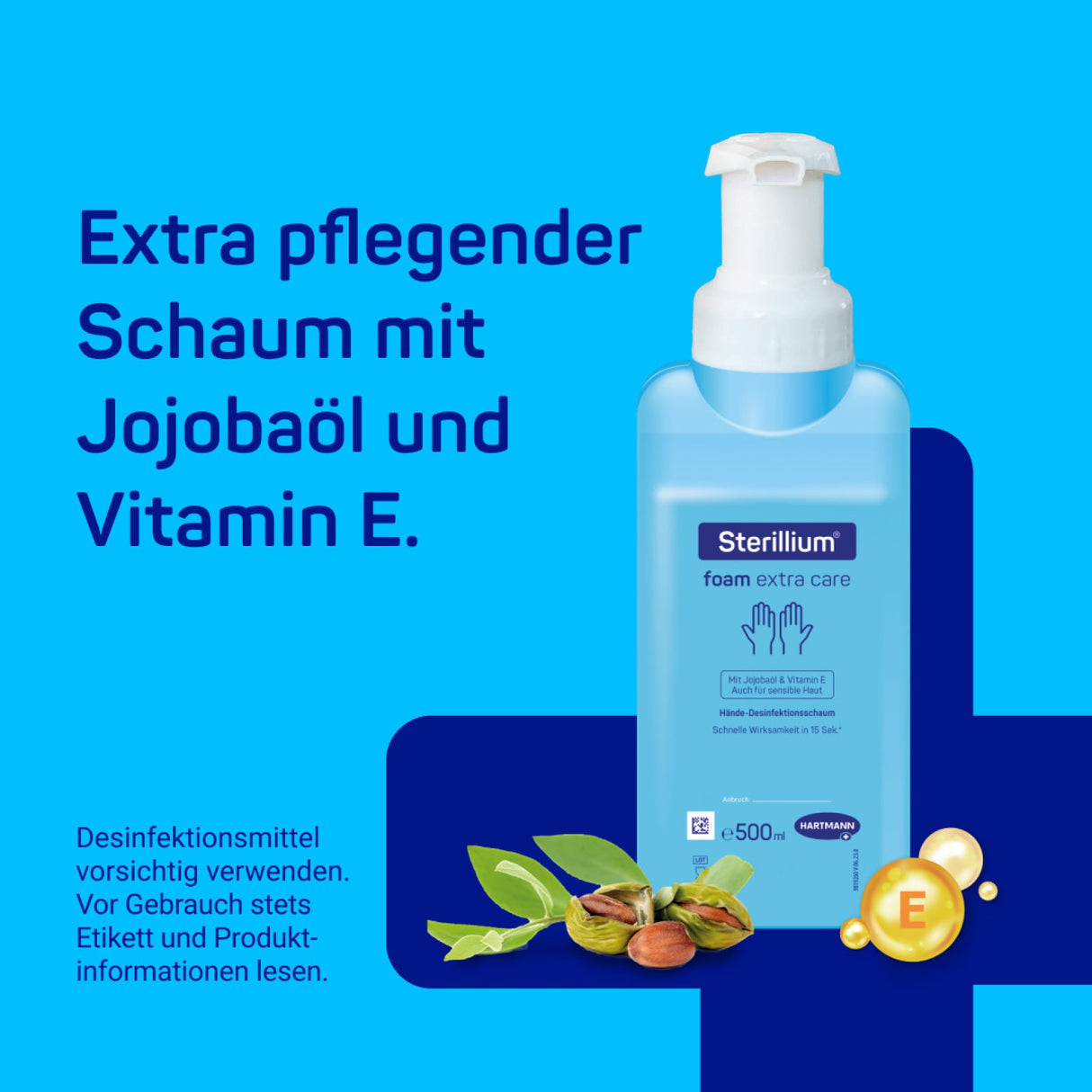 Hartmann Sterillium foam extra care Desinfektionsschaum, farbstoff- und duftstofffrei – Ansicht 4